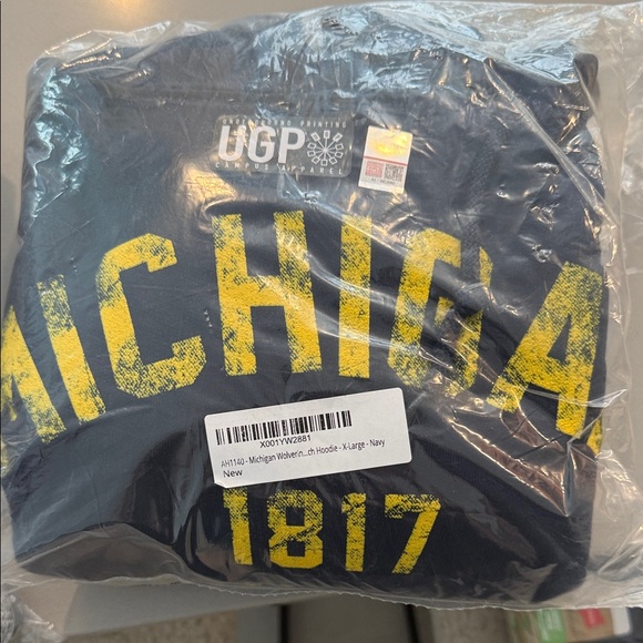 Women's Michigan Hoodie - Navy - Picture 1 of 3